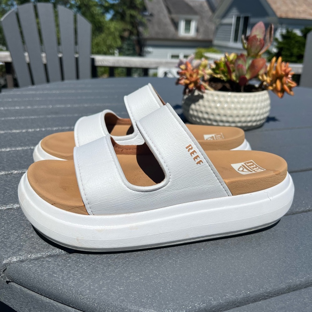 Reef Cushion Bondi 2 Bar White Sandals